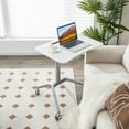 thumbnail image 3 of Gymax Pneumatic Standing Desk Rolling Adjustable Laptop Cart Mobile Podium w/ Slot, 3 of 10