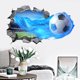 thumbnail image 1 of Adhesivos de pared con balón de fútbol 3D, PVC, extraíble, 40 x 60 cm, 1 of 3