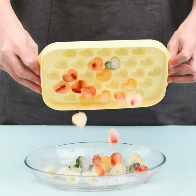Binmer 29 Japanese Heart-shaped Ice Cubes Ice Molds Heart Shaped Ice Making Tools Love Ice Cubes