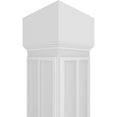 thumbnail image 4 of Ekena Millwork 10"W x 10'H Craftsman Classic Square Non-Tapered Cedar Park Fretwork Column w/ Mission Capital & Mission Base, 4 of 8