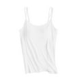 thumbnail image 5 of Fshinging Tank Tops For Women Soild Color Basic Racerback with Built in Shelf Bra Women's Workout Yoga, 5 of 5