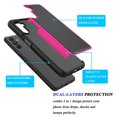 thumbnail image 2 of Takfox For Samsung Galaxy A13(5G)Phone Case Heavy Duty Shockproof Rugged Cover Hard Plastic & Soft Silicone Dual Layer Protective Bumper Phone Case for Galaxy A13(5G),Rose, 2 of 7