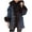 Black, variant on Jean Jacket for Women Plus Size Fall Women's Winter Fashion Large CollarCWarm Long Denim Jacket Cotton Jacket,Black XXL