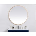 thumbnail image 3 of Elegant Decor Pier 48 inch LED mirror with adjustable color temperature 3000K/4200K/6400K in brass, 3 of 13