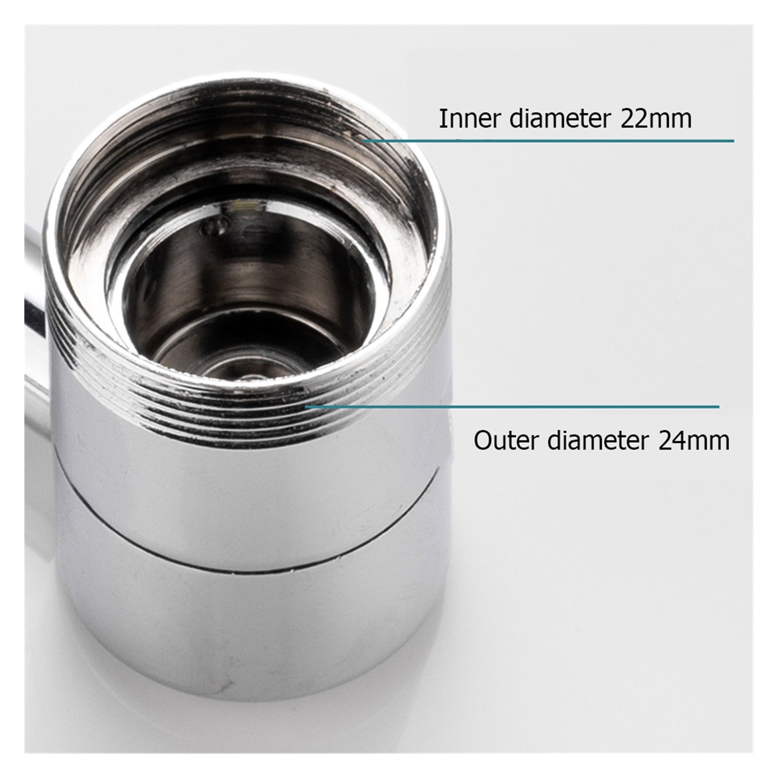 Universal 1080° Rotation Extender Faucet Aerator Plastic Splash Filter Kitchen Washbasin Faucets Bubbler Nozzle Robotic Arm ,Water Saving