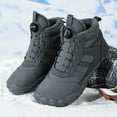 thumbnail image 3 of Men's & Women's Snow Boots with Quick-Lock Rotary Buckle System - Waterproof, Anti-slip Insulated Winter Boots for Skiing & Hiking, Wide Width Available, Faux Fur Lined for Extreme Warmth, 3 of 10