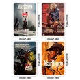 thumbnail image 2 of Kit de pintura Wdftyju rectangular con placa de metal vintage Iron Marlboro Cowboy 20x30 cm 4 piezas, 2 of 9