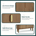 thumbnail image 7 of Algherohein Shoe Cabinet Entryway with 2 Flip Drawers,16-20 Pairs Modern Shoe Storage Cabinet,Walnut, 7 of 7