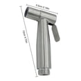 thumbnail image 2 of Handheld Bidet Sprayer Head Stainless Steel Bidet Tap Spray Faucet Toilet Sprayer For Bathroom Cloth Diaper Washer And Personal Hygiene, 2 of 5