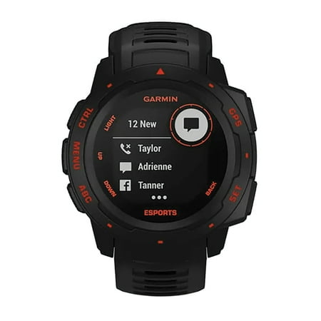 Garmin - Instinct Esports GPS Smartwatch 22mm Fiber Reinforced Polymer - Black