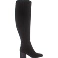 thumbnail image 4 of Womens Marc Fisher Elanie Wide Calf Over The Knee Boots, Black Suede, 4 of 5