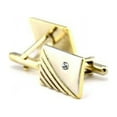 thumbnail image 5 of Bar Clasp Clip Set Modish Polished Gold Tone Gift Cufflinks Tie Metal Men S, 5 of 5