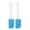 Blue, variant on 2pcs Kitchen Utensils Flexible Silicone Spatula Heat Resistant Rubber Scraper Cooking Baking Green