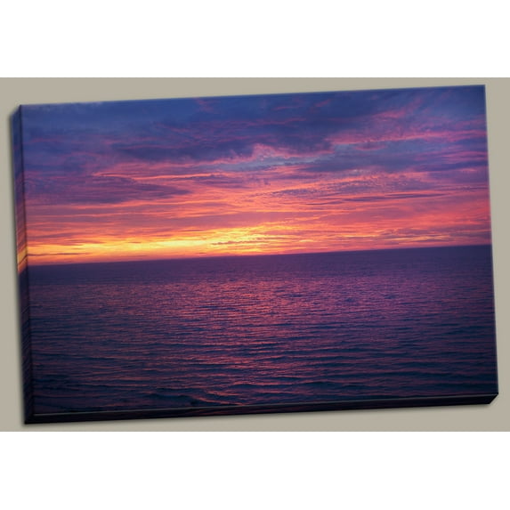 Gango Home Decor Sunset at Sea II by Karyn Millet (Ready to Hang); One 36x24in Hand-Stretched Canvas