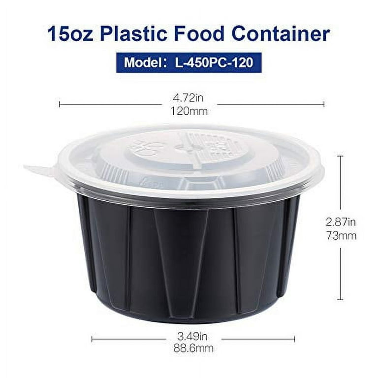 YANGRUI To Go Containers, 40 Pack (40 Trays + 40 Lids) 34oz BPA Free  Reusable Bento Box Shrink Wrap Machine Washable Meal Prep Container