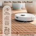 thumbnail image 6 of Design&I 8'x10' Washable Area Rug Snag-Free Checkered Dot Grid Neutral Plaid Beige Terracotta Boho Geometric for Dining Room, Large Office, Lounge, 6 of 7