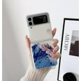 thumbnail image 3 of Snow Mountain Sunset Ultra Thin Matte Clear Phone Case Compatible With Samsung Galaxy Z Flip 3, 3 of 3