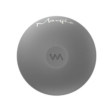 Maxgia 2" Mini Massage Ball, 5 Speeds Vibrating Massage Roller Ball for Palm, Hand, Foot, Leg, Neck, Back, Trigger Point Muscle Therapy Ball for Myofascial Release, Plantar Fasciitis Relief, Gray