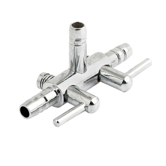 Unique Bargains Stainless Steel 2 Ways Control Valve for Aquarium Tank Air Pump