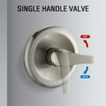 thumbnail image 6 of PROOX Shower System with 8" Rain Shower Head, 5-Function Handheld Shower, Adjustable Slide Bar, with Rough-in Valve, 6 of 8