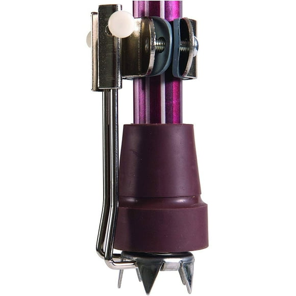DMI Retractable 5 Prong Attachment Tip for Snow and Ice to assist with Grip, can be used on Canes, Crutches or Walkers, 1 Each