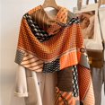 thumbnail image 1 of Bufanda de Cachemira cálida para mujer, pañuelo de cuello de diseño, Pashmina para la cabeza, Poncho, pañuelo de Echarpe, moda de invierno, 1 of 4