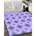 thumbnail image 3 of Ahgly Company Machine Washable Indoor Rectangle Transitional Light Slate Blue Area Rugs, 8' x 12', 3 of 7