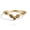 Rose Plated, variant on Marquise Cut Smoky Quartz V-Shape Ring, 925 Sterling Silver Chevron Ring, Curved Band Anniversary Ring For Her, Tiara Stackable Proposal Ring.