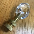 thumbnail image 2 of Royal Designs, Inc. Pear Shaped Clear K9 Crystal Lamp Finial for Lamp Shade, CCF-2010-PB-1, Polished Brass, Single, 2 of 4