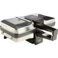 thumbnail image 4 of MasterChef Pizzelle Maker- Nonstick Electric Cookie Baker Press, Make Two Homemade 5-Inch Italian Waffle Treats at Once- Breakfast Dessert Iron or Gift for Her- Includes Recipe Guide, 4 of 5