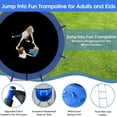 thumbnail image 4 of Jump Into Fun Trampoline 12FT 8 10 14 15 16FT Outdoor Trampoline for Kids and Adults with Enclosure and Basketball Hoop, Lights,Sprinklers and More Gifts, 1200LBS Trampoline for 4-5 Adults and Kids, 4 of 7