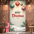 thumbnail image 3 of Decorative Design Christmas Banner Colorful Ornaments Holiday Decoration Winter Scene for Christmas Party Holiday Celebration Indoor Events, 3 of 9