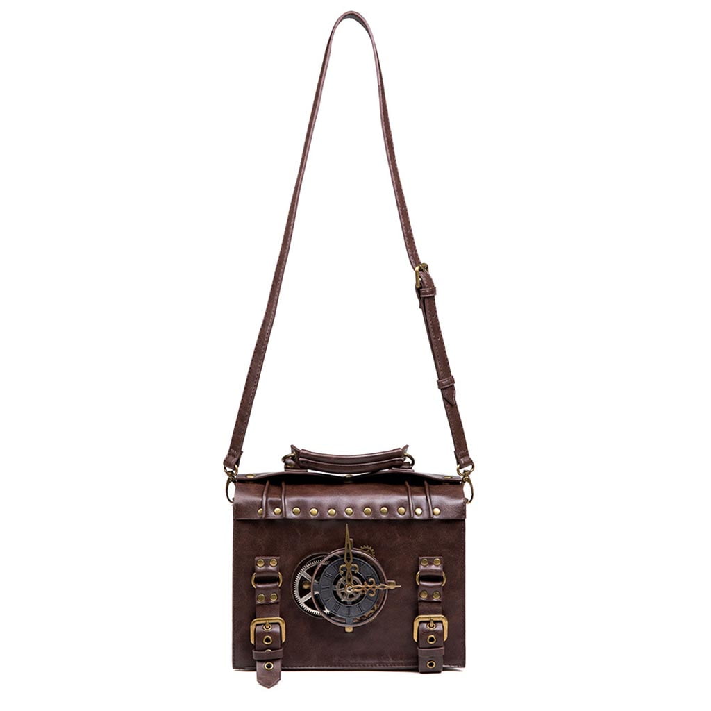Necvior Steampunk Gear Crossbody Bags Retro Messenger Bags Gothic Shoulder Handbags Satchel Phone Pouch for Women Ladies