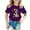 Purple, variant on XEGLSBU Girls Shirts Size 6 Pack Kids Girls Cute Graphic Print Round Neck Short Sleeve Tee Summer Casual T Shirt Purple Size 11-12 Years
