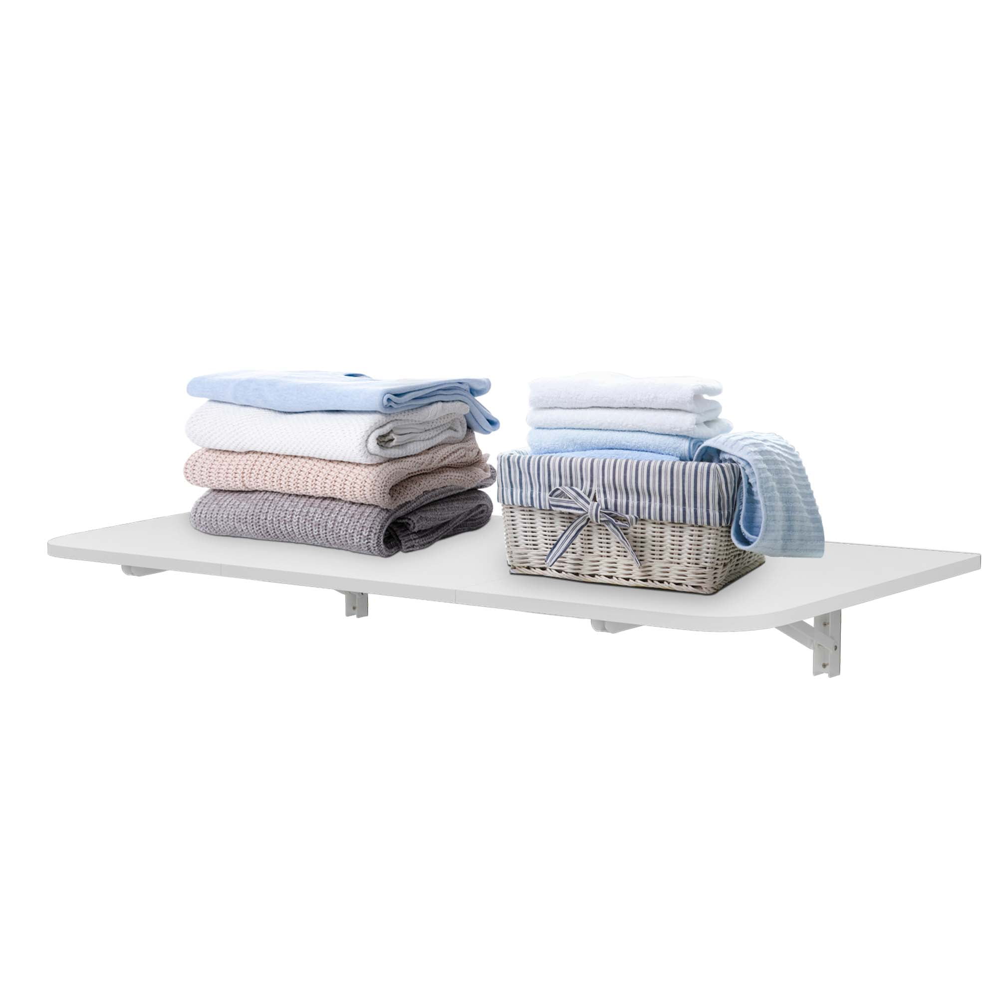 uyoyous Heavy Duty Wall Mount Folding Table for Laundry Room Drop