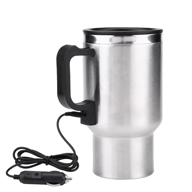 Taza Eléctrica Fydun 12V Acero Inoxidable 450ml para Viaje en Coche
