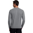 thumbnail image 5 of CUSTG Men Tshirts Long Sleeve Workout Shirt Wicking Athletic Tops For Gym Running Training And Outdoor Activities O-Neck Boho Solid Color Summer T-Shirts, 5 of 5