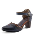 thumbnail image 2 of Spring Step L'Artiste Sayyes Mary Jane Heels | Baroque-Inspired Leather Pumps with Floral Embroidery, 2 of 9