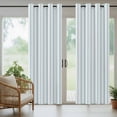 thumbnail image 4 of Blue Striped Outdoor Curtains for Patio Waterproof, Windproof Privacy Curtains with Weighted Bottom, Blue White Stripes Farmhouse Outside Drapes for Picnic Garage Backyard Cabana 54"x95" 1 Panel, 4 of 8