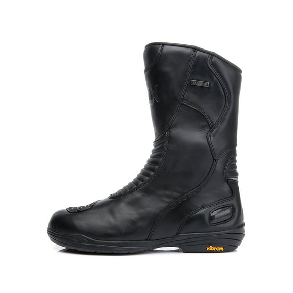 Botas de moto transpirables para todas las estaciones - Zapatillas de ciclismo de moto unisex,Negro,43
