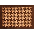 thumbnail image 1 of Ahgly Company Indoor Rectangle Abstract Orange Modern Area Rugs, 7' x 10', 1 of 4