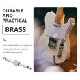 thumbnail image 2 of SHISUYAN 3Pcs Straight Type Guitar Effect Pedal Adapters Durable Effect Pedal Audio Coupler, 2 of 8