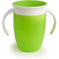 thumbnail image 1 of CHAO Taza para estudiantes, Taza para sorber para bebés, Taza para niños pequeños sin Bpa con asas, Taza mágica a prueba de fugas, Apta para lavavajillas, 6+ meses - 207 ml Verde, 1 of 5
