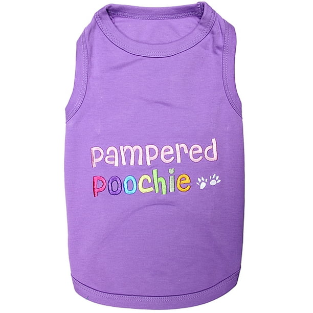 Parisian Pet Dog Clothes PAMPERED POOCHIE TShirt