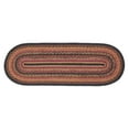 thumbnail image 2 of VHC Brands Heritage Farms, Braided Jute Table Runner, Oval, Red Black Tan. 13x36, 2 of 11