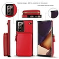 thumbnail image 3 of TECH CIRCLE For Galaxy Note 20 Ultra Wallet Case,Card Holder Phone Case for Women, Zipper PU Leather Purse Kickstand Folio Flip Case with Crossbody Strap for Samsung Galaxy Note 20 Ultra 6.9" 2020,Red, 3 of 8