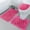 Pink, variant on Soft Ultra-Fine Fiber Bathroom Carpet Set Of 3 Pieces, Anti Slip Bathroom Carpet, Bath Mat+Base Mat+Toilet Seat Cover, Rose Pink