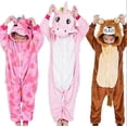 thumbnail image 3 of Kids Pyjamas Flannel Kigurumi Unisex Costume Animal Q, 3 of 4