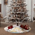 thumbnail image 4 of Sikiie Cute Animals Nativity Christmas Tree Skirt, Jesus Christian Winter Holiday Tree Mat Decoration(30-48IN)36", 4 of 6