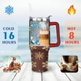 thumbnail image 4 of Christmas 40 Oz Coffee Tumbler with Handle Rust Resistant Winter Snowflake Coffee Travel Mug Decorative Tumbler for Spring Summer Birthday Christmas for Mom Wife Teacher Neighbor, 4 of 7